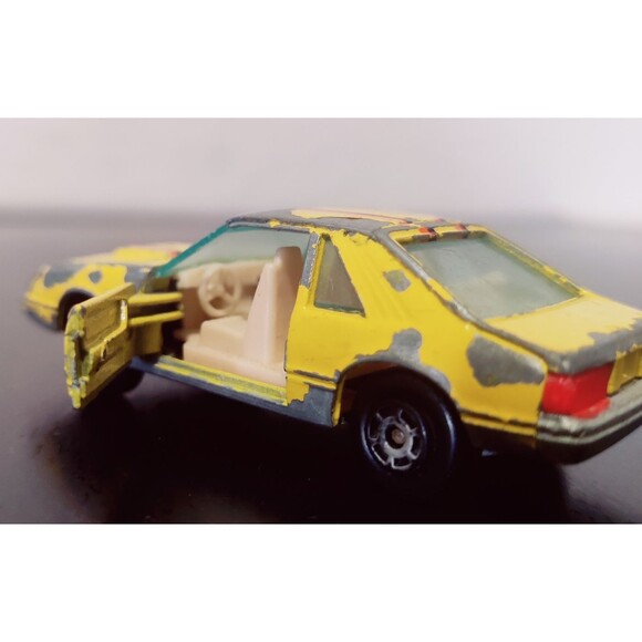Yatming Ford Mustang Turbo Cobra Yellow No. 1067 Hong Kong Vintage Diecast Toy - Picture 8 of 16